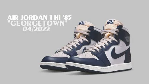 Hình ảnh chính thức của Air Jordan 1 Hi ’85 “Georgetown” | KICKSPLANET