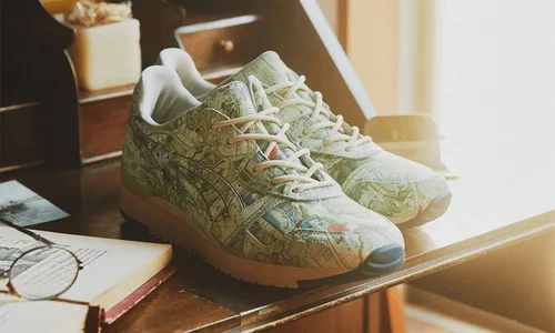 Tấm bản đồ Thế giới được tái hiện vô cùng xuất sắc trên phiên bản ASICS GEL-LYTE III “World Map” mới!! | KICKSPLANET
