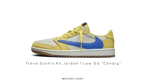 Travis Scott x Air Jordan 1 Low OG Canary chốt ngày mở bán | KICKSPLANET