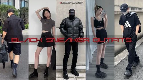 10 cách phối đồ với giày sneaker đen tuyệt đẹp | KICKSPLANET