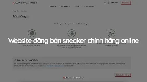 Website đăng bán sneaker chính hãng online | KICKSPLANET
