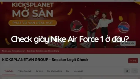 Check giày Nike Air Force 1 chính hãng ở đâu? | KICKSPLANET