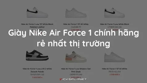 Giày Nike Air Force 1 chính hãng rẻ nhất thị trường | KICKSPLANET