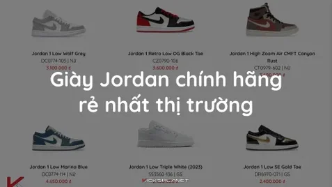 Giày Jordan chính hãng rẻ nhất thị trường | KICKSPLANET