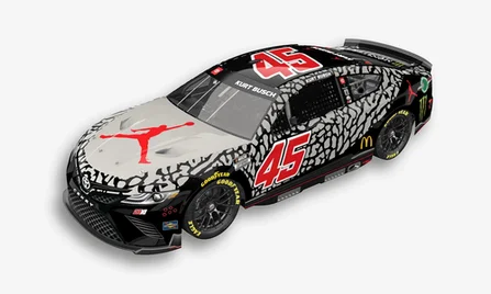 Jordan hợp tác cùng 23XI Racing Wrap Kurt Busch’s No. 45 | KICKSPLANET