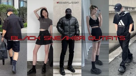 10 cách phối đồ với giày sneaker đen tuyệt đẹp | KICKSPLANET