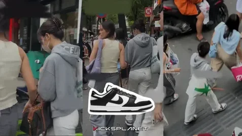 LISA - BLACKPINK mang Dunk Low 'Panda' dạo phố Sài Gòn | KICKSPLANET
